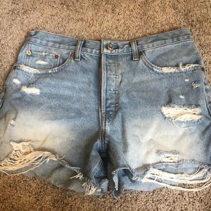 Denim shorts